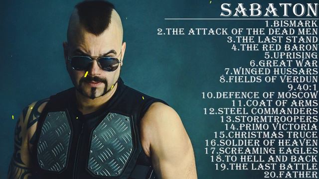 ТОП 20 SABATON ✮ САМЫЕ ПОПУЛЯРНЫЕ ПЕСНИ SABATON ✮ SABATON 2023