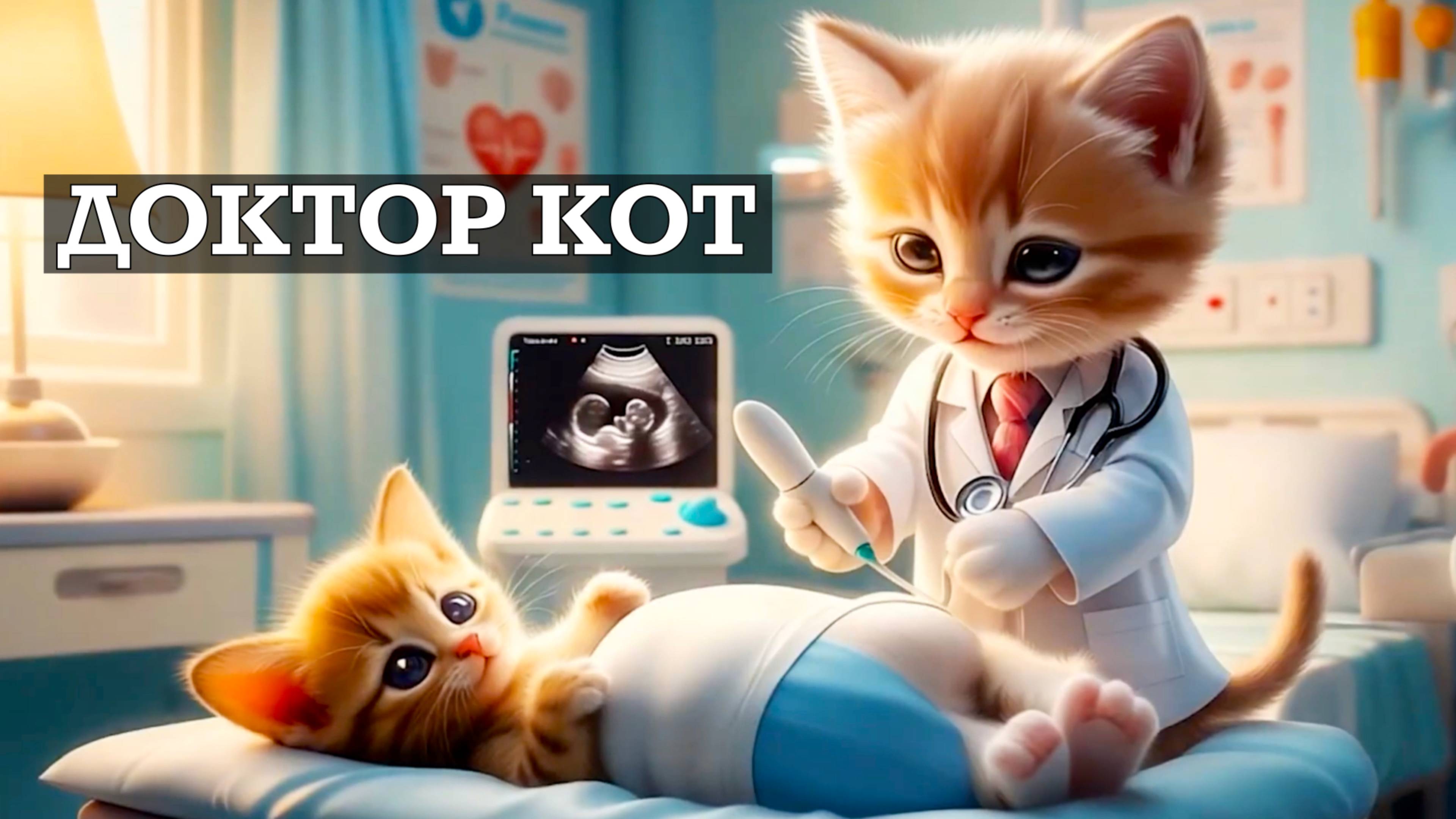 Мультик про котенка | Песенка про котенка ДОКТОРА | Животные
