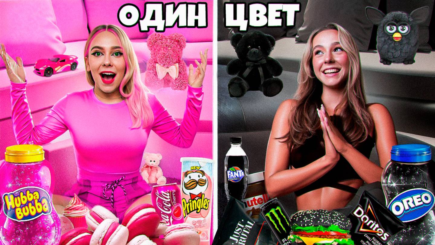 ЖИВЕМ в ОДНОМ ЦВЕТЕ 24 Часа