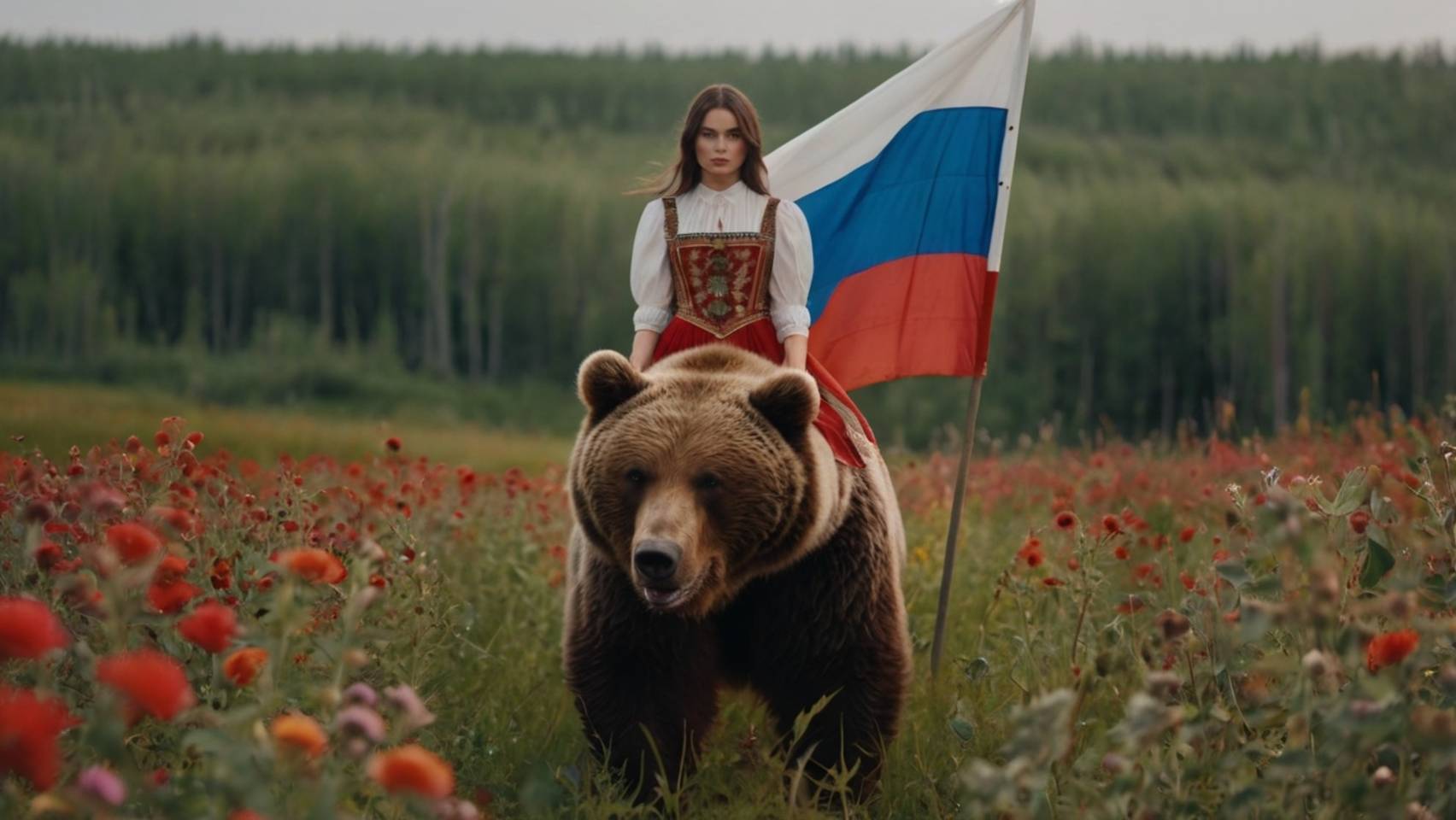 Татьяна Куртукова - Матушка Земля, белая берёзонька - нарисованный и анимированный Нейросетью ремас