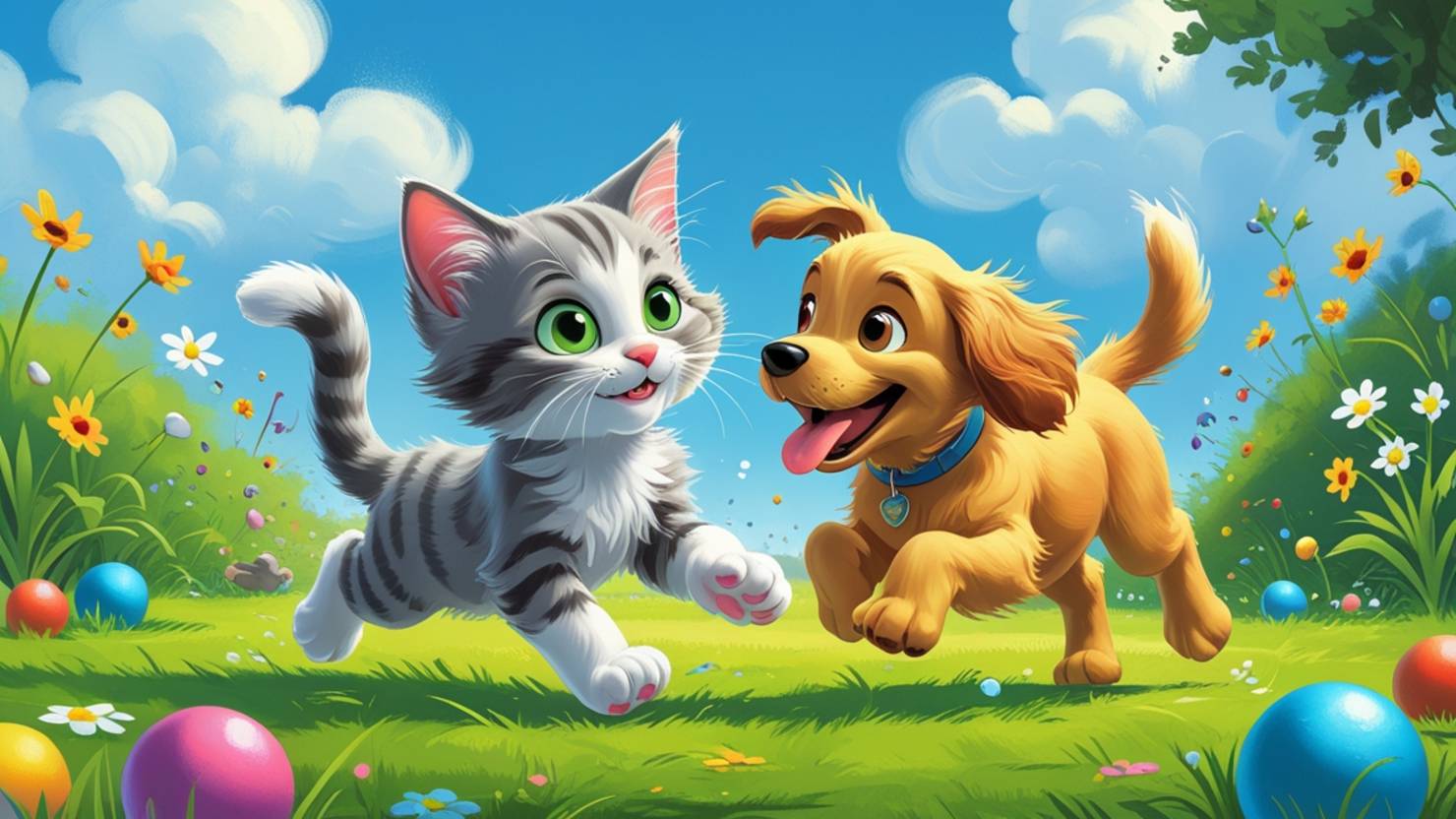 🐾Детская Песенка Котёнок и Щенок | Детские песенки | Песенки про животных |Детские песенки слушать