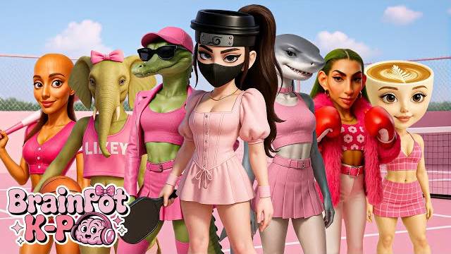 ДЕВЧОНКИ ИЗ ИТАЛЬЯНСКИХ МЕМОВ Girls 💃 K-Pop Вайб | Официальный музыкальный клип