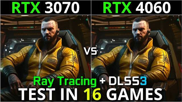 RTX 3070 vs RTX 4060 | Test in 16 Games | 1080p - 1440p | With Ray Tracing + DLSS 3.0