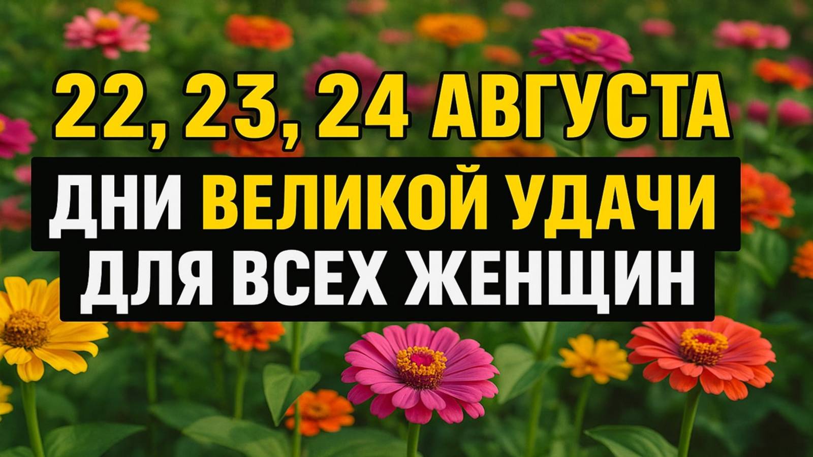22, 23, 24 августа - дни великой удачи для женщин: как привлечь счастье и исполнить мечту