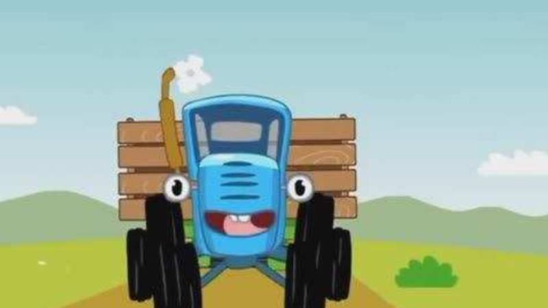 Развивайка, синий трактор. Razvyvayka, blue tractor.