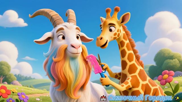Жираф помогает животным | Мультик для детей 🦒🐵🐰