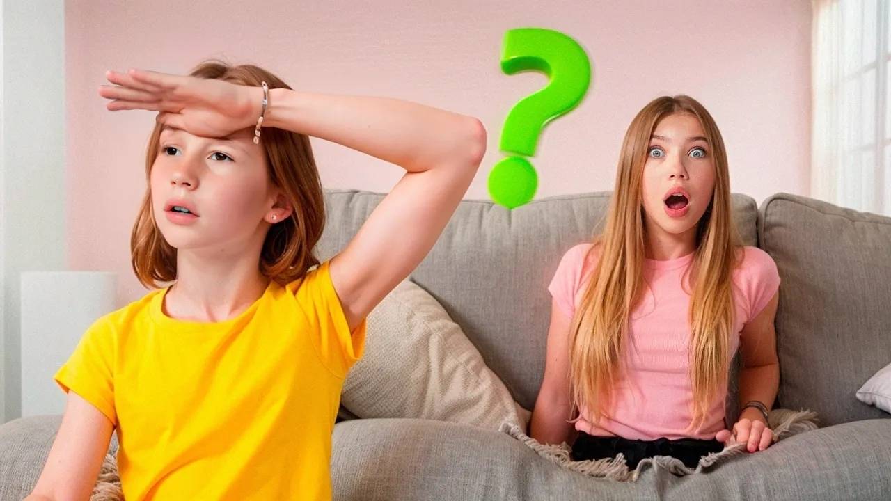 Настя с друзьями играют в прятки