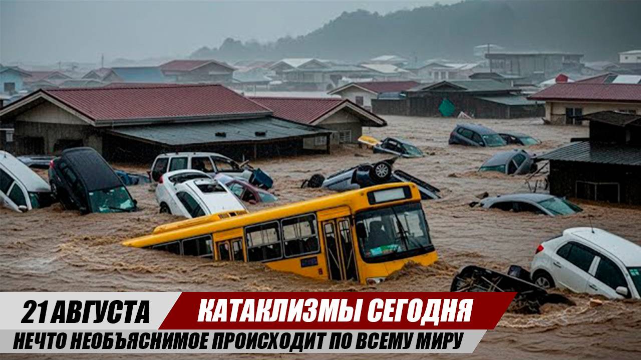 Новости Сегодня 21.08.2025 - ЧП, Катаклизмы, События Дня: США Ураган Европа Шторм Китай Наводнение