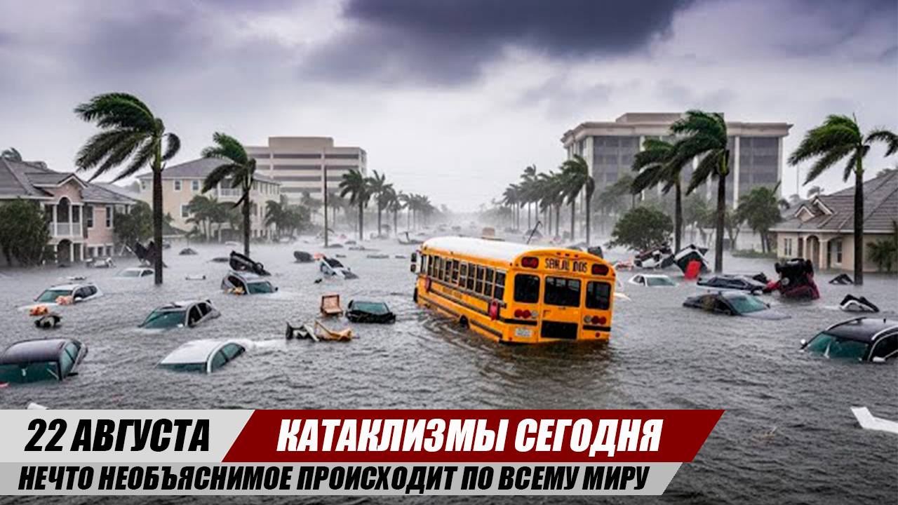Новости Сегодня 22.08.2025 - ЧП, Катаклизмы, События Дня: США Ураган Европа Пожары Аравия Потоп