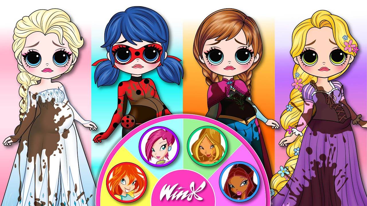 Удивительно! Трансформация диснеевской принцессы DIY WINX CLUB Fashion