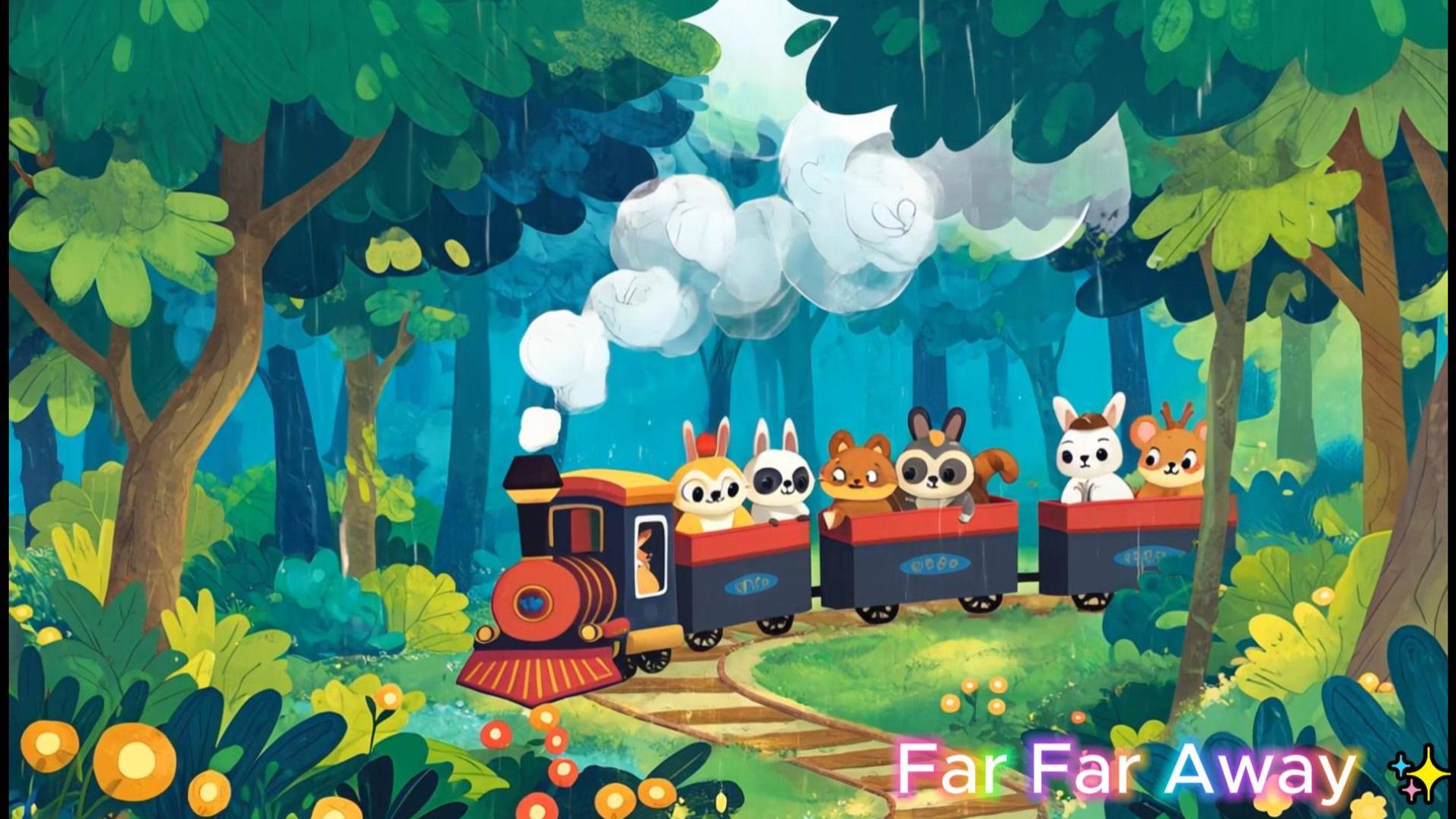 Поезд зверят | Мультик для детей 🚂