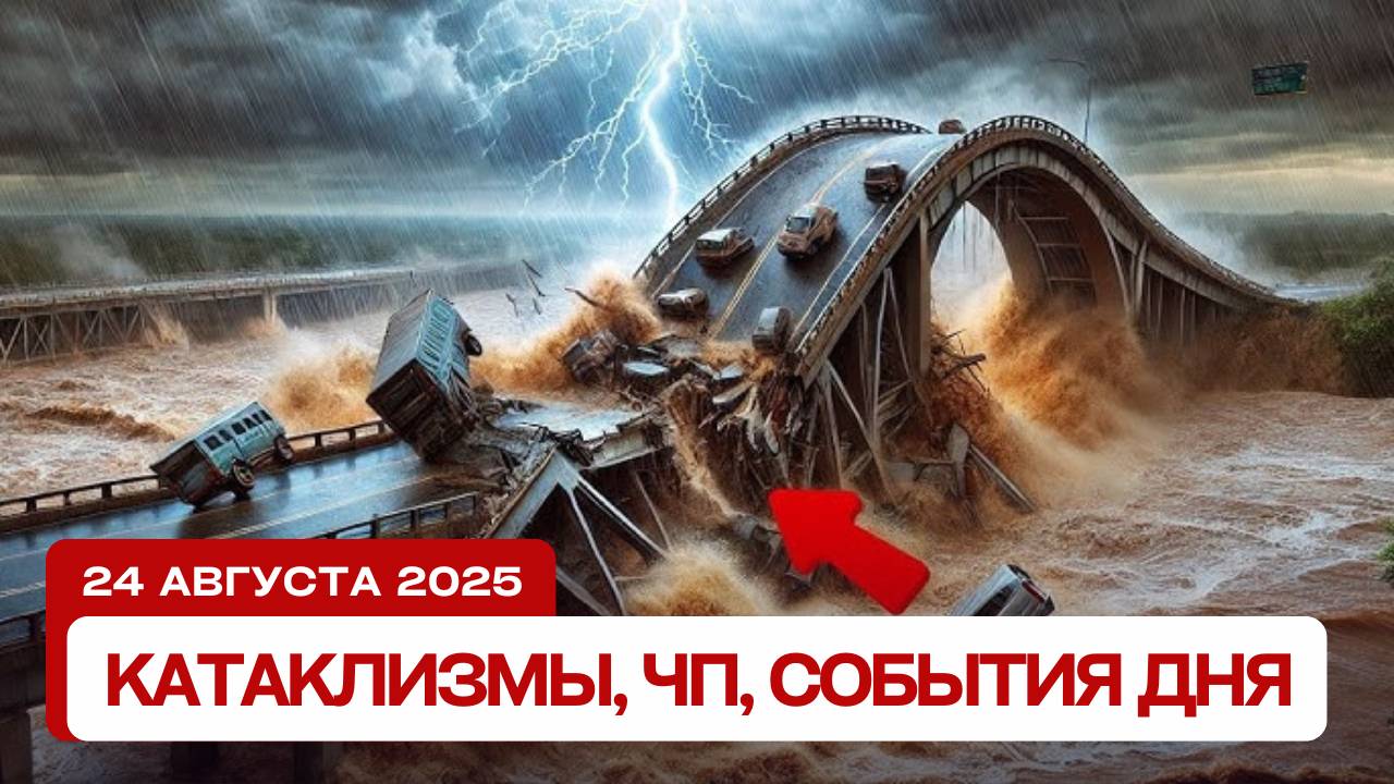 Катаклизмы 24.08.2025: Потопы в Бразилии и Мексике, Килауэа извергается, дрожь земли в Коста-Рике!