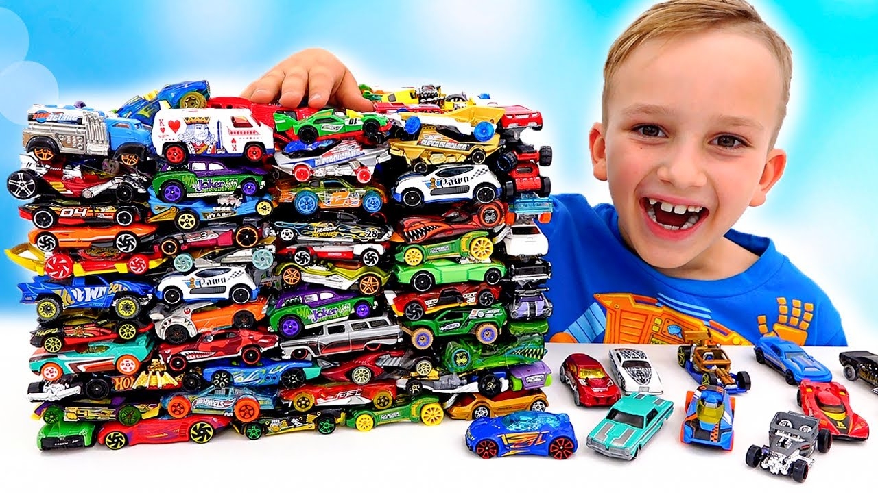 Влад и Ники играют с детскими машинками | Hot Wheels City Слайм Челлендж! Веселое видео для детей!
