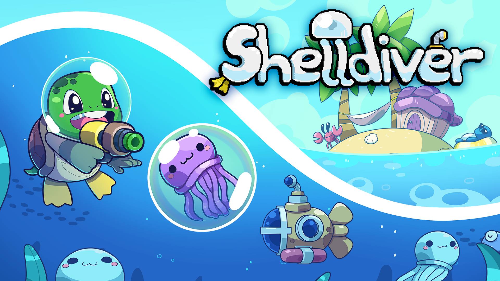 (СО ЗВУКОМ) СОБИРАЕМ МЕДУЗ И МЕТАЛЛОЛОМ - Shelldiver Demo