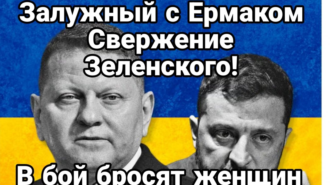 Залужный с Ермаком СВЕРЖЕНИЕ ЗЕЛЕНСКОГО! В БОЙ БРОСЯТ ЖЕНЩИН