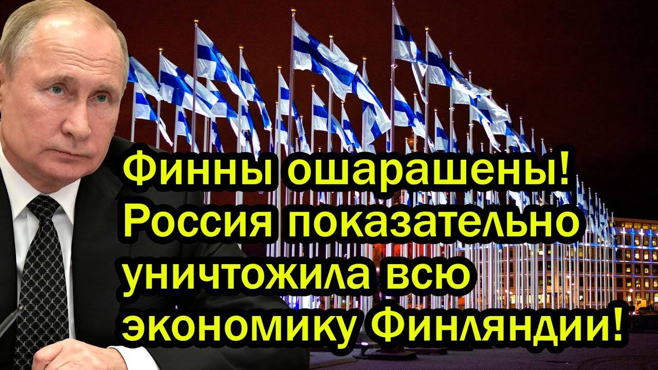 Финны ошарашены! Россия показательно уничтожила всю экономику Финляндии!
