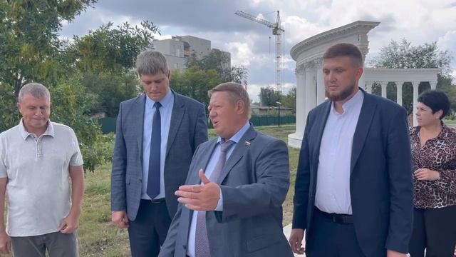 Николай Панков побывал в парке имени Пушкина в Ершове