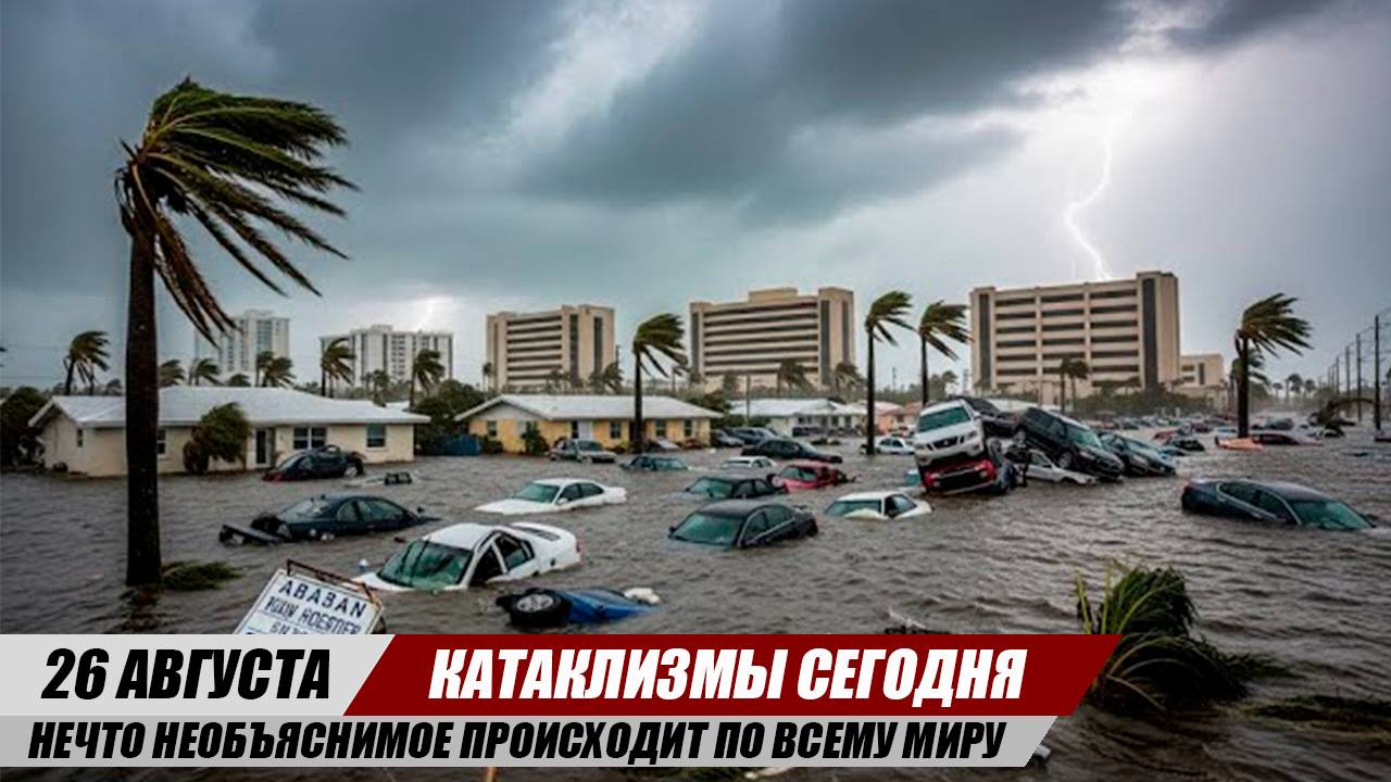 Новости Сегодня 26.08.2025 - ЧП, Катаклизмы, События Дня: Европа Пожары США Ураган Китай Наводнение