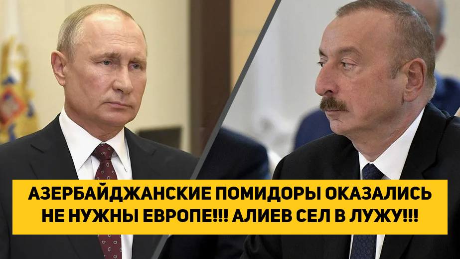 АЗЕРБАЙДЖАНСКИЕ ПОМИДОРЫ ОКАЗАЛИСЬ НЕ НУЖНЫ ЕВРОПЕ!!! АЛИЕВ СЕЛ В ЛУЖУ!!!