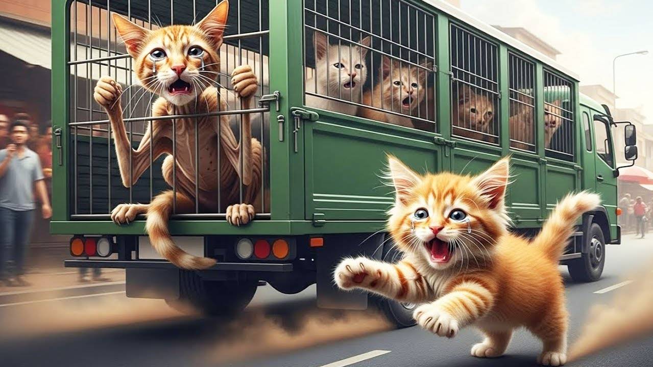КОТЁНОК ПОСТРОИЛ МОНСТР-ТРАК ДЛЯ СПАСЕНИЯ МАМЫ! Ловец котов vs гигантский грузовик!