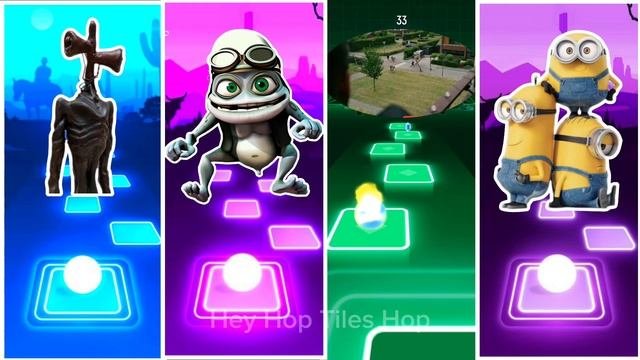 Siren Head Crazy Frog Skibidi Toilet Minions Who is best.mp4