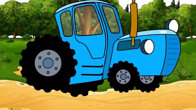 crazy blue tractor