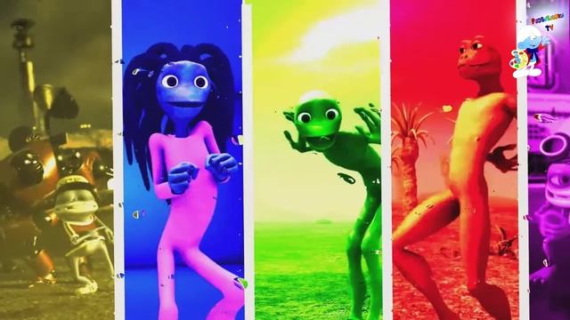 Dame tu Cosita VS Patila VS Крейзи Фро VS Alien Green VS Халк VS Говорящий Том Цветной танцевальный