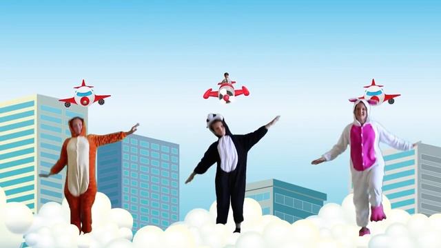 Самолёты АНИМАЛИКИ Танец игра с ускорением, видео для детей Наше всё