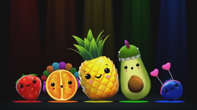 Hey Bear Sensory - New Video - Partytime with Avocadosaurus and Friends - Dance Party