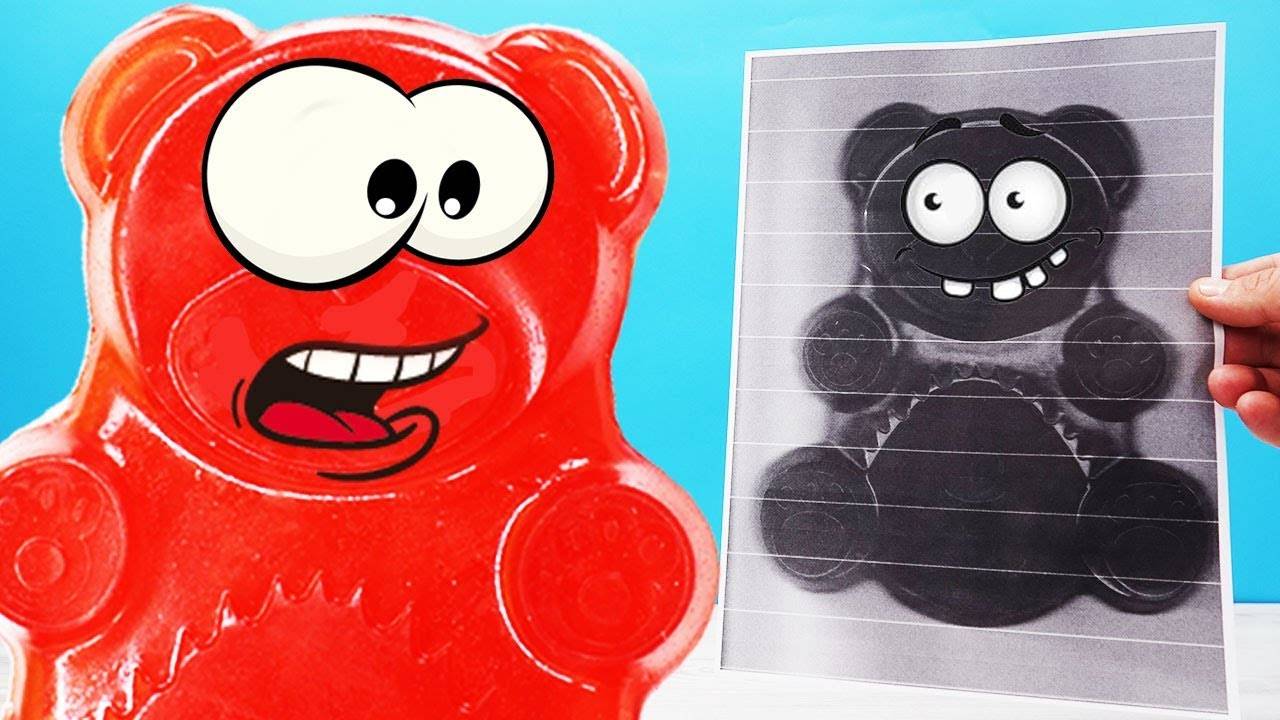 Что будет если отсканировать желейного медведя Валеру