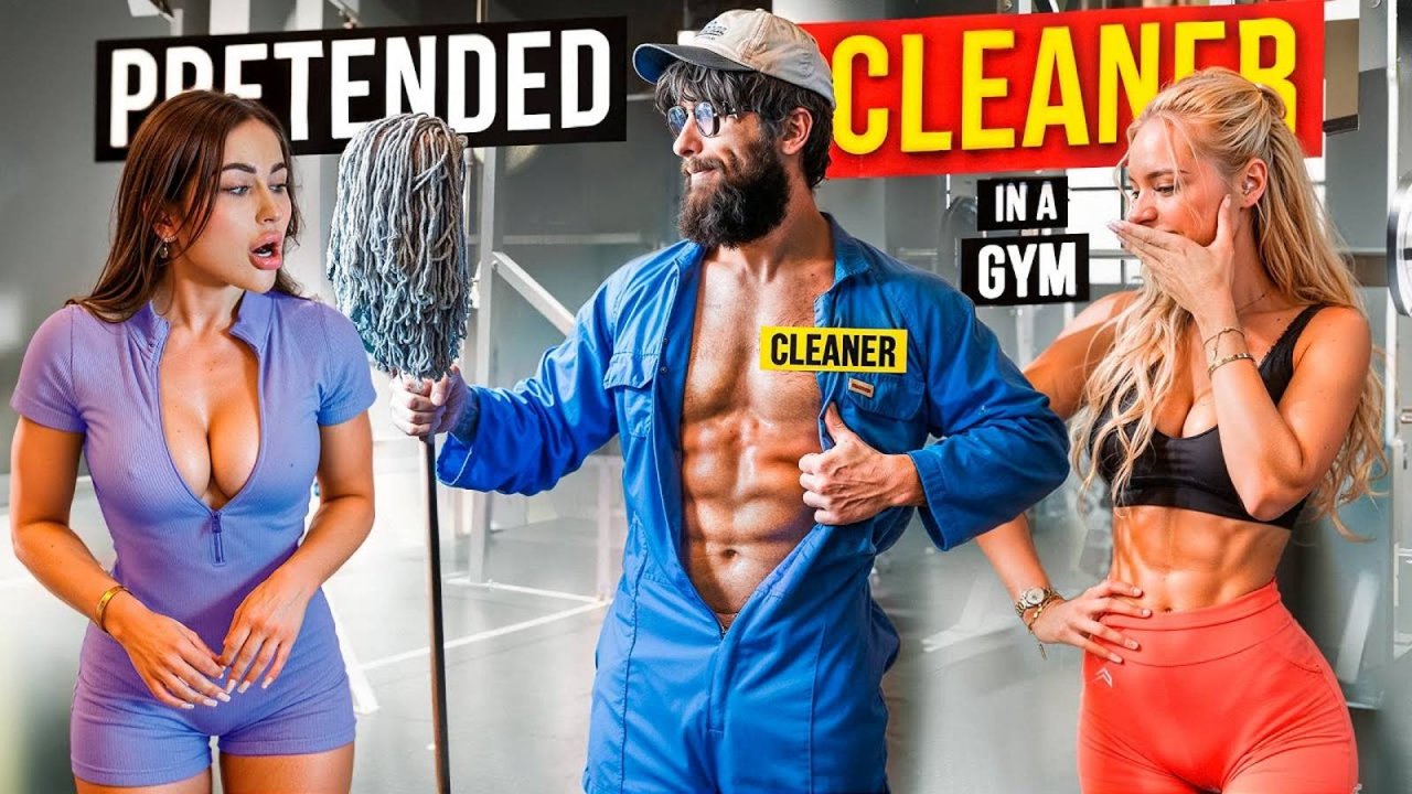 Девушки в шоке от уборщика АНАТОЛИЯ в спортзале! | Anatoly GYM PRANK #24