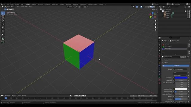 Как назначить два разных материала для одного объекта. Different materials for one object