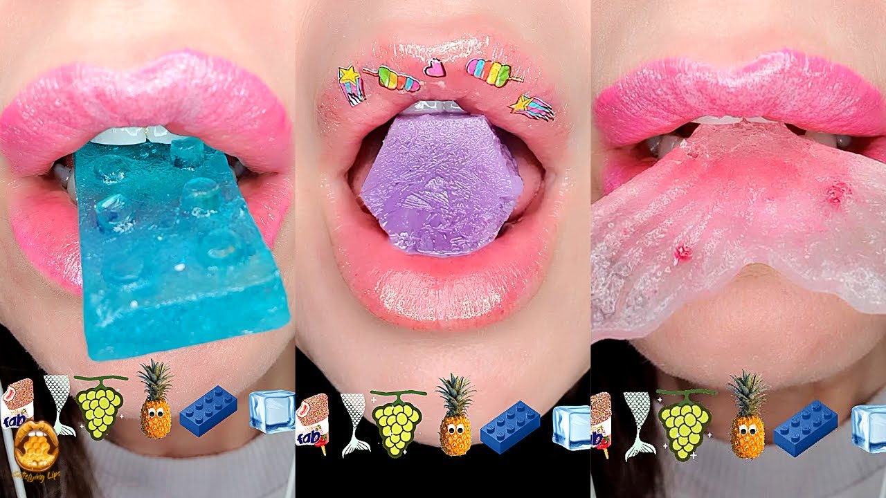 ASMR Eating Emoji Food Challenge