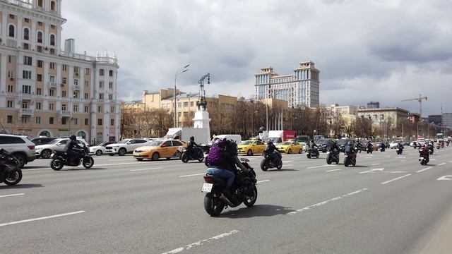 Мотопарад. 30.04.2022 год. Москва.