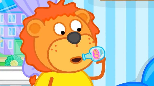 Lion Family Русский - фигуры и цвета - Мультик для детей