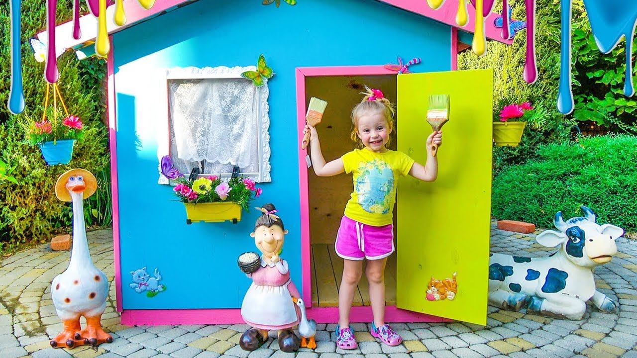 Детский игровой домик своими руками / Colorful playhouse for kids