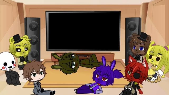Реакция аниматроников из ФНАФ на видео Мармока| Gacha club реакция