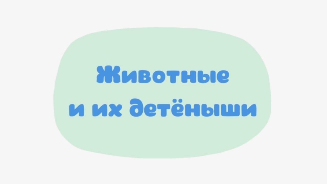 Малышарики. Умные песенки, Животные и их детеныши