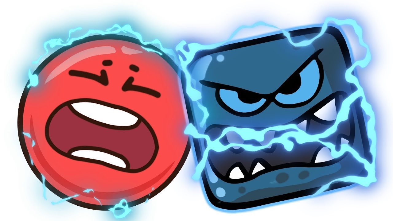 КРАСНЫЙ ШАР против Черного КВАДРАТА #6. Шарик на ЛУНЕ. Мультик про Red Ball 4