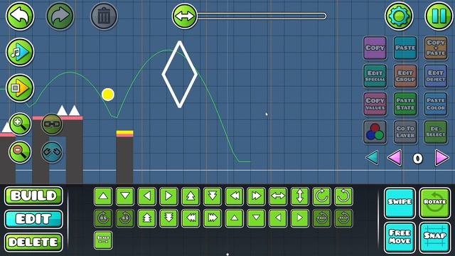 КАК СДЕЛАТЬ СТИЛЬ МАТЕРИАЛ В GEOMETRY DASH? ТУТОРИАЛ