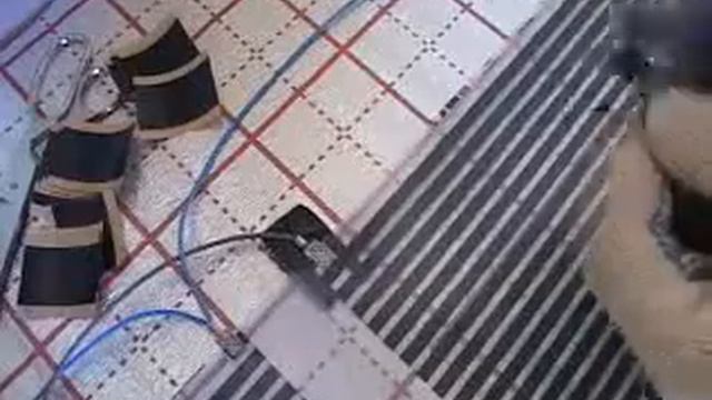 Монтаж инфракрасного теплого пола
