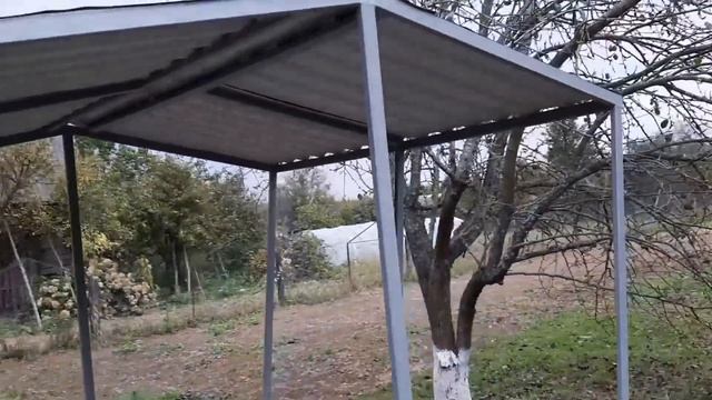 беседка из профильной трубы,своими руками