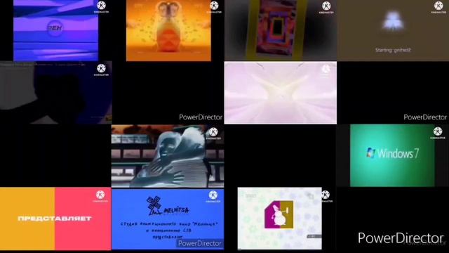 Сборник заставок в одном экране с эффектами №2. Collection in screensavers in one screen №2.