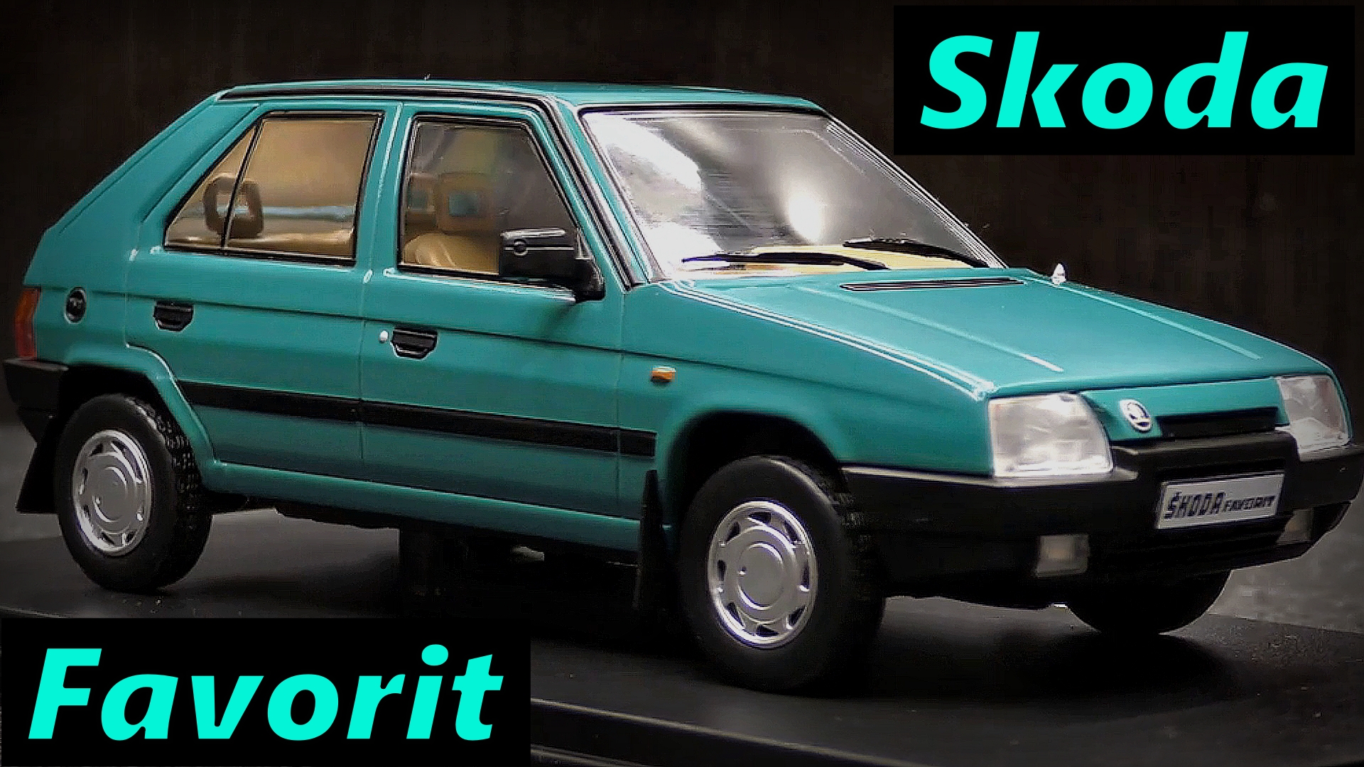 Skoda Favorit Модель машины 1989 Масштаб 1:24 hachette Мини-копия автомобиля