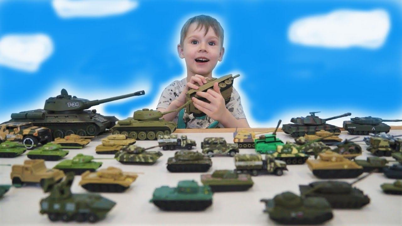 Танки и игрушечная военная техника для детей - игрушки для мальчиков